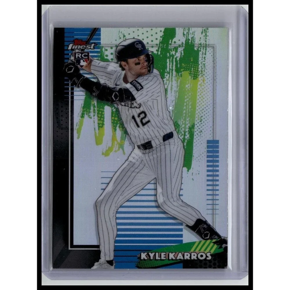 Topps 2026 Finest Kyle Karros COL Rookie RC Base Common Refractor